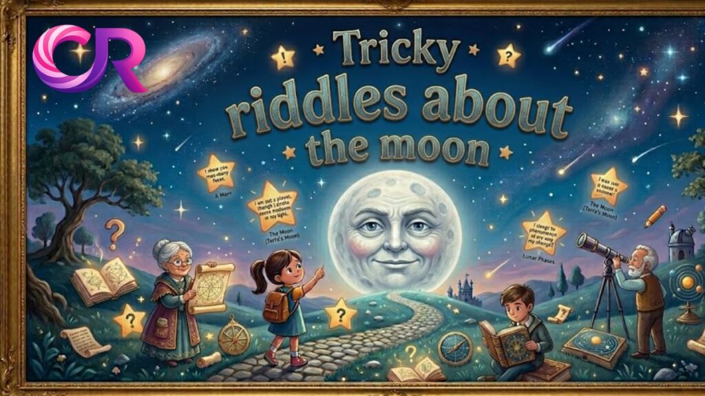 Tricky riddles about the moon